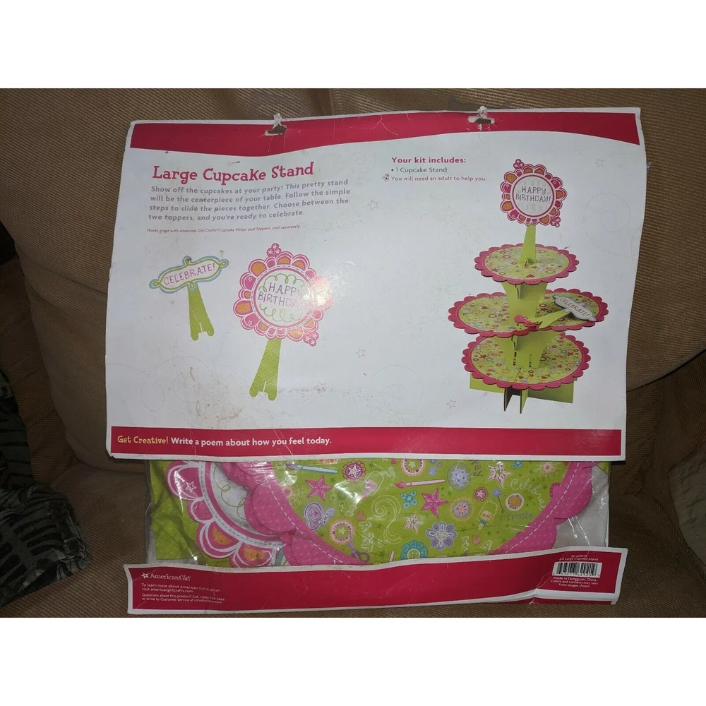 American Girl Crafts - LARGE CUPCAKE STAND - Brand New